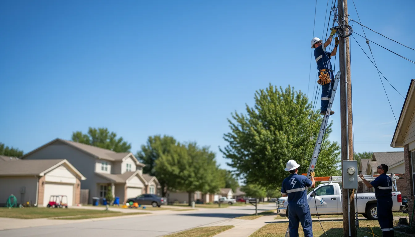 Residential electrician providing installation services in Alger, OH